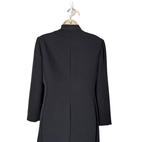 Virgo Womens Vintage Black Button-Down Black Dress Size 8 - Picture 4 of 7
